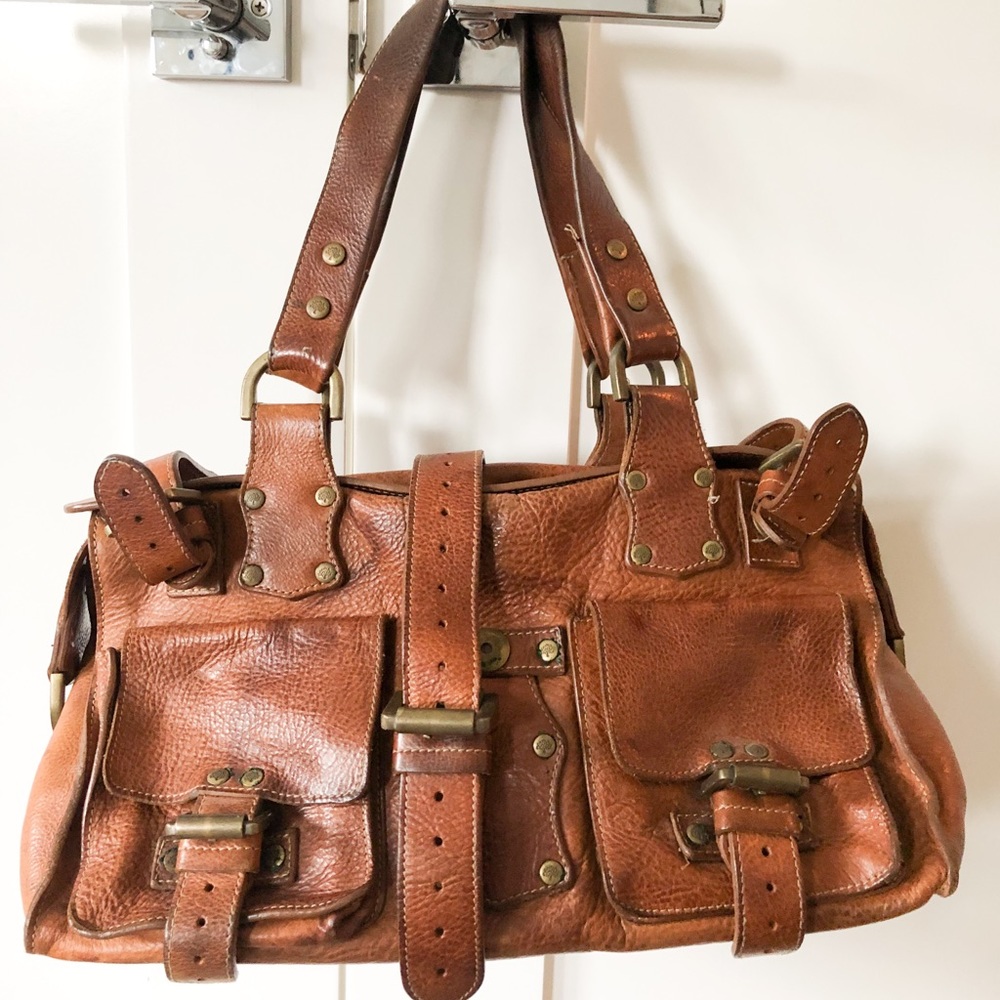 Authentic mulberry Roxanne bag in saddle leather